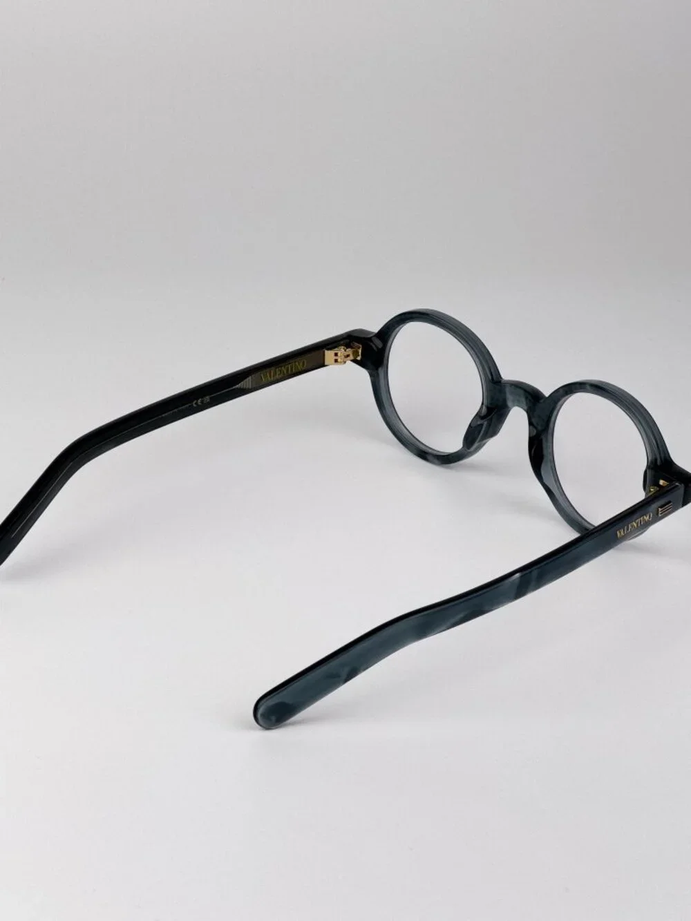 Valentino Women Eyeglasses – Blue Pearl Crystal Round Model VLX-185 C